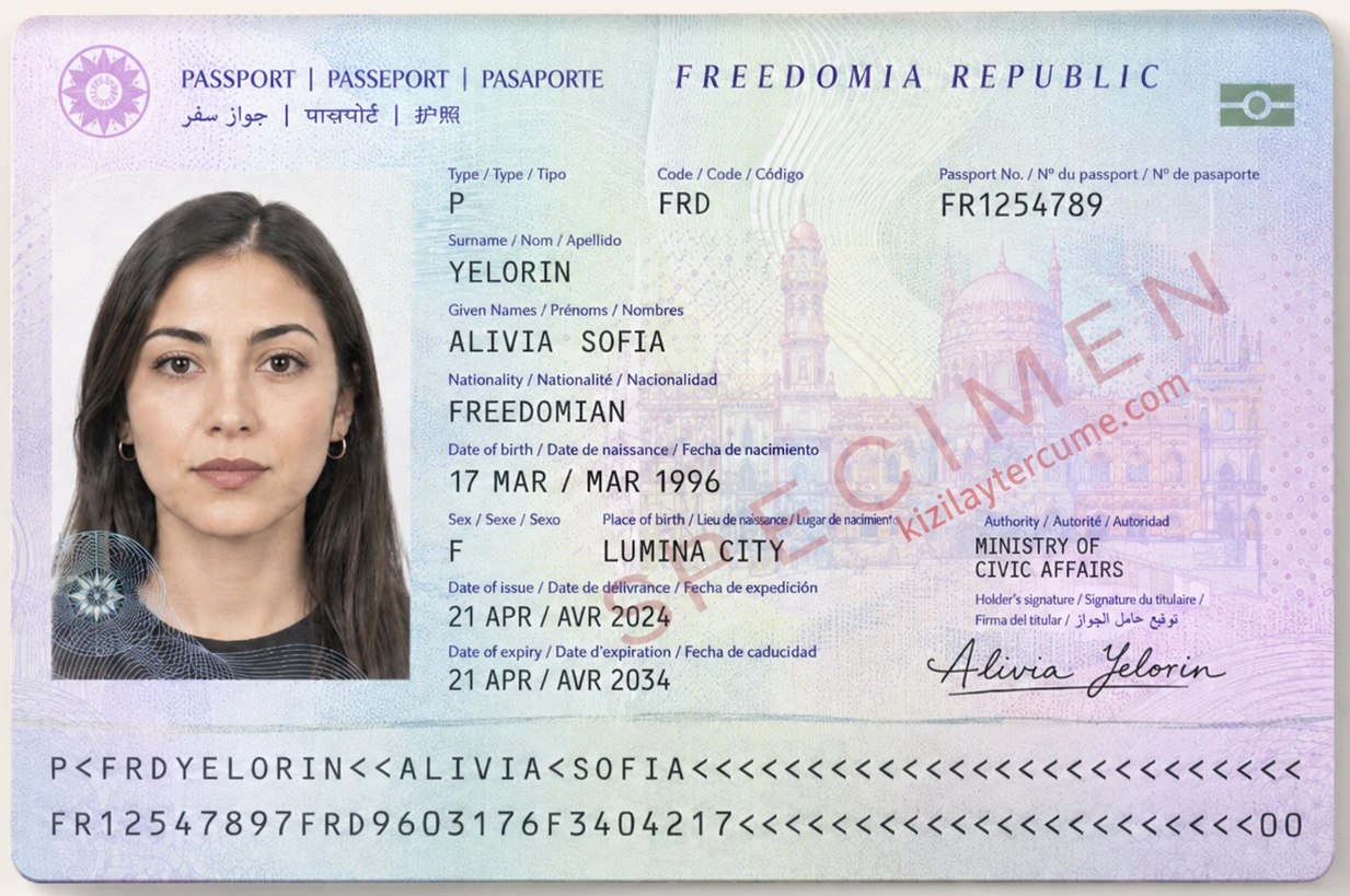 Kızılay pasaport tercümesi ve noter onaylı pasaport çevirisi