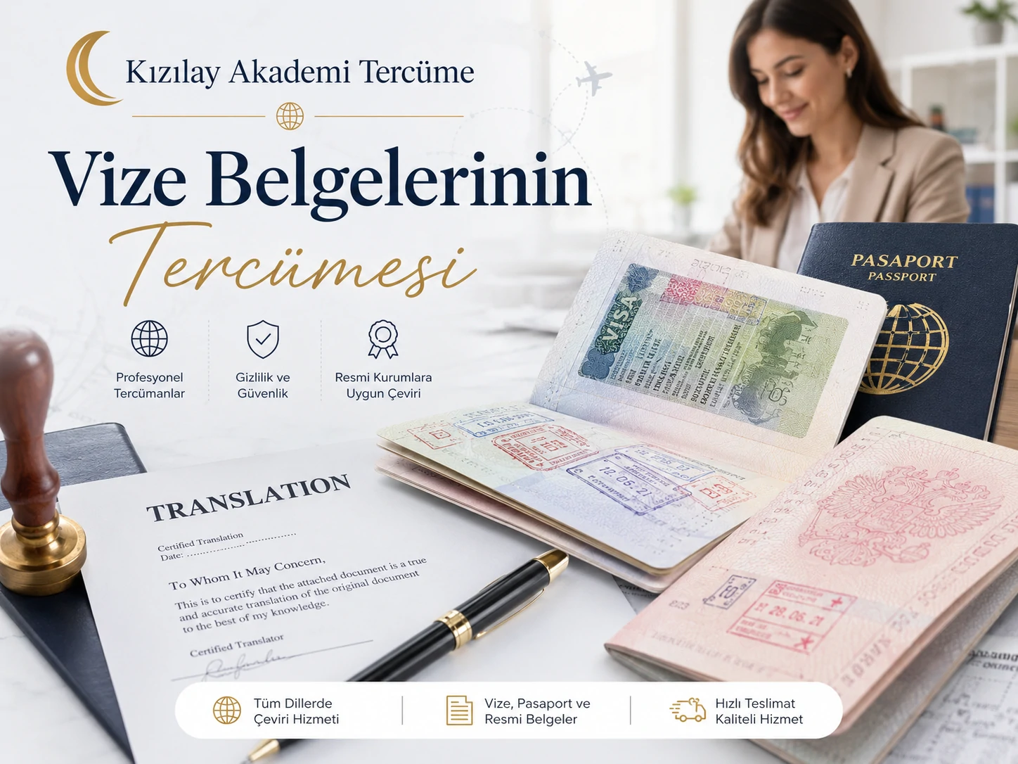 Vize belgelerinin tercümesi Ankara Kızılay